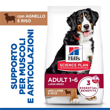 Hill's Science Plan Cane Adult Large Breed Agnello 14 kg in Cani