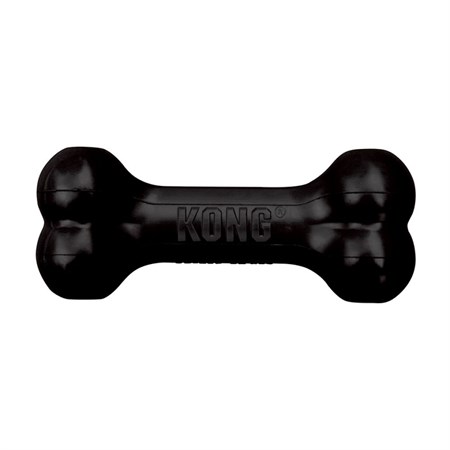 Kong Extreme Goodie Bone Medium Nero Osso Porta Snack Extra Resistente in Cani