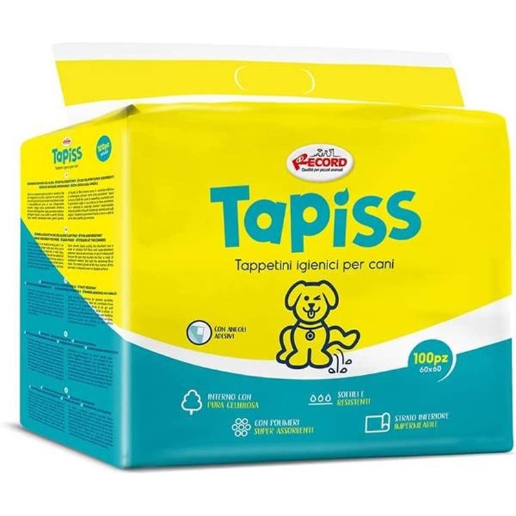 Record Tapiss 100 Tappetini Assorbenti Per Cani 60 x 60