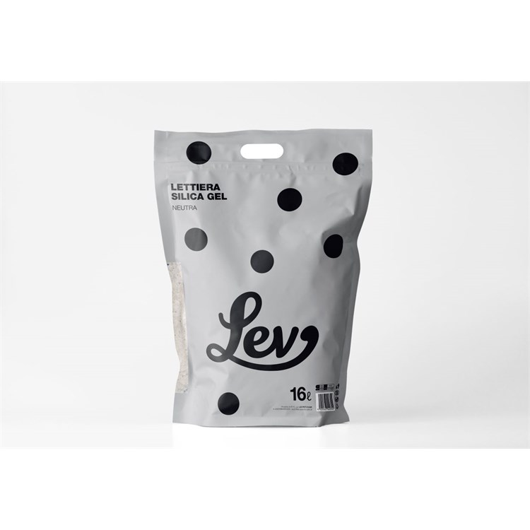 LEV Lettiera Silica Gel Neutra 16 lt Silicio Gatto