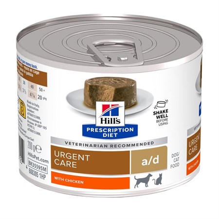 Hill's Diet A/D Urgent Care 200 gr Umido Cane Gatto in Gatti