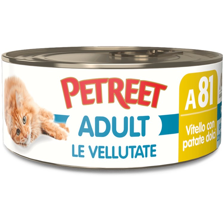 Petreet Vellutate Vitello 70 gr A80 Scatoletta Umido Gatto