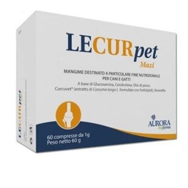 Aurora Biofarma Lecurpet Maxi 60 Compresse Cane Gatto