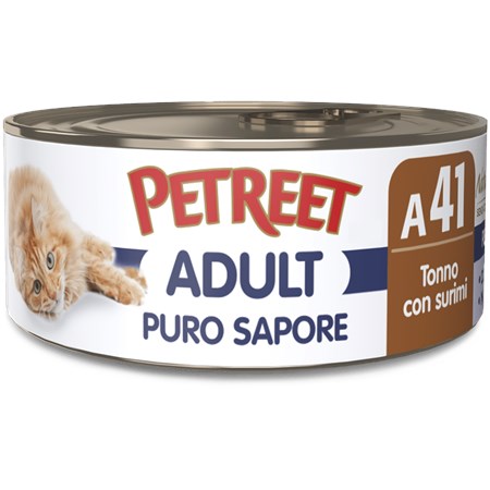 Petreet Puro Sapore Tonno 70 gr A40 Scatoletta Umido Gatto in Gatti