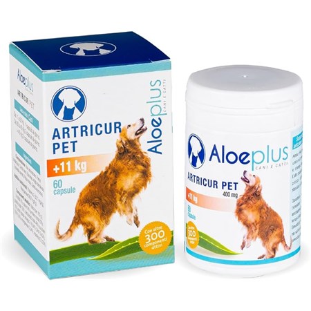 Aloeplus Artricur Pet +11 kg 60 Capsule Per Cani in Cani
