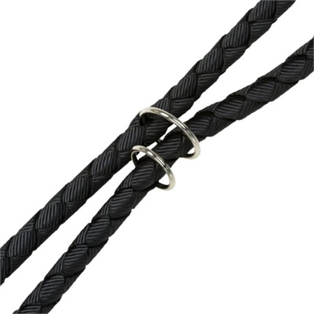 Trixie Guinzaglio Tubolare S M Nero Addestramento Regolabile 2 metri Per Cani in Cani