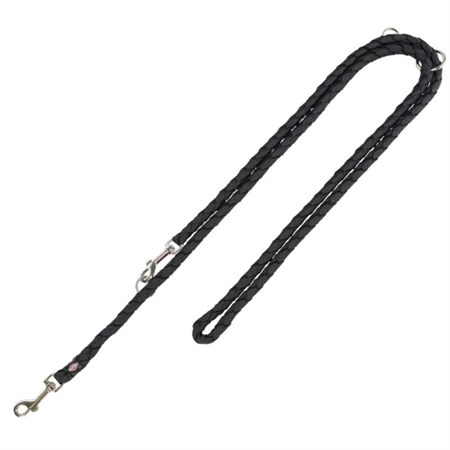 Trixie Guinzaglio Tubolare L XL Nero Addestramento Regolabile 2 metri Per Cani in Cani