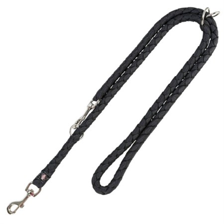 Trixie Guinzaglio Tubolare L XL Nero Addestramento Regolabile 2 metri Per Cani in Cani