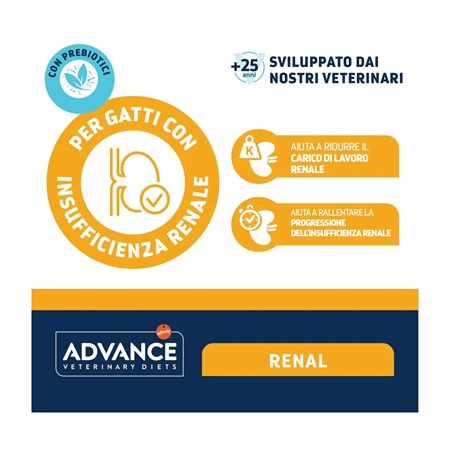 Advance Veterinary Diets Feline Renal 85 gr Alimento Umido Gatti in Gatti