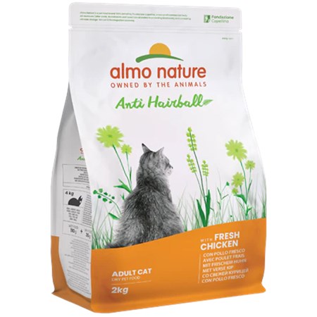 Almo Nature Anti Hairball Pollo 2 kg Crocchette per gatto in Gatti