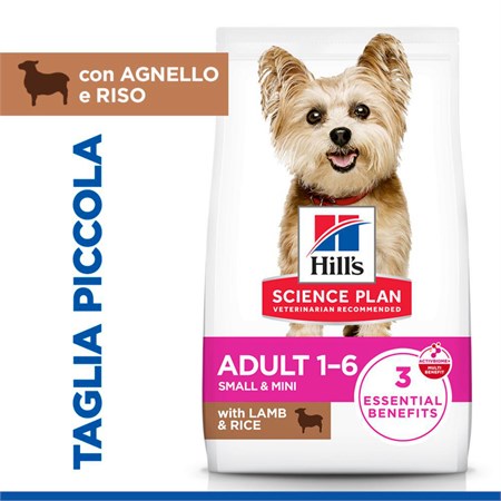 Hill's Science Plan Small Mini Adult con Agnello 6 Kg Crocchette Per Cani in Cani