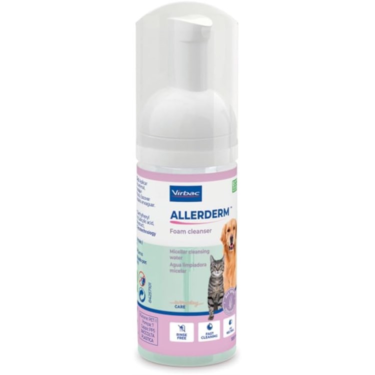 Virbac Allerderm Foam Cleanser 100 ml Per Cani e Gatti