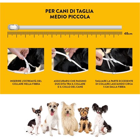 Scalibor Collare Antiparassitario per cani taglia piccola e media 48 cm in Cani
