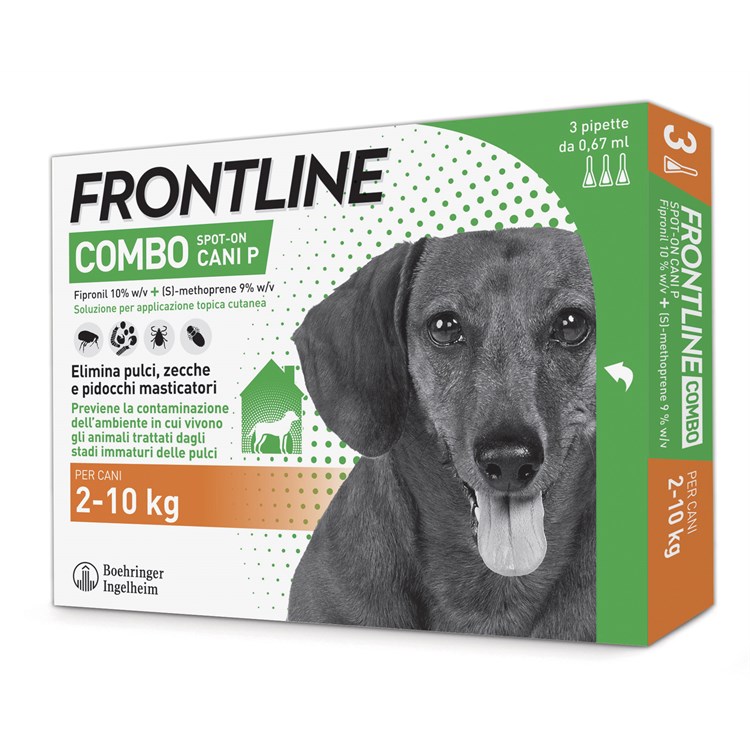 Frontline Combo Per Cani P dai 2 a 10 kg 3 pipette