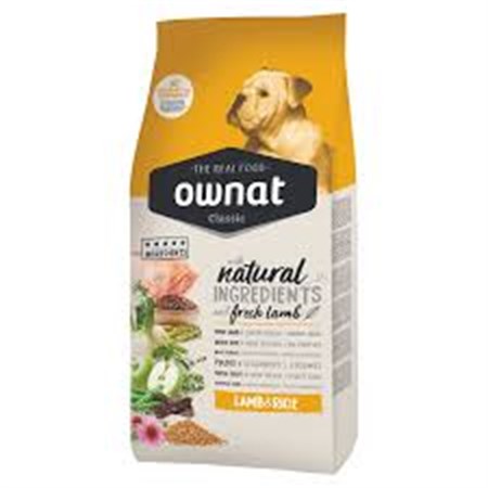 Ownat Classic Monoproteico Agnello e Riso 20 kg Crocchette Per Cani in Cani