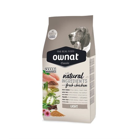 Ownat Classic Light 4 kg Crocchette Per Cani in Cani