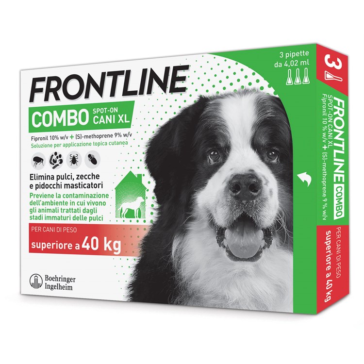 Frontline Combo Per Cani XL oltre 40 - 60 kg 3 Pipette