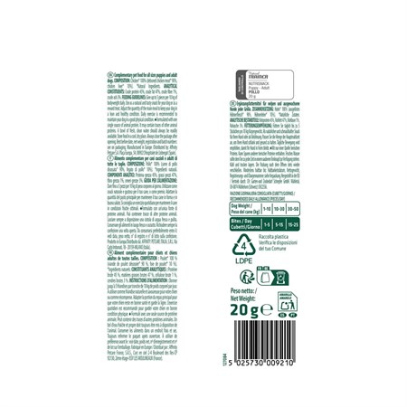 Natural Trainer Dog NutriSnack Puppy Adult Pollo 20 gr Liofilizzato Per Cani in Cani