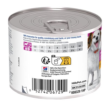 Hills Science Plan Adult Small Mini Mousse Pollo 200 GR Umido per Cane in Cani