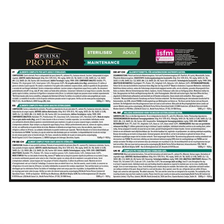 Purina Pro Plan Cat Adult Sterilised Maintenance Lattina 12X85 Gr Terrine Con Tonno e Salmone in Gatti