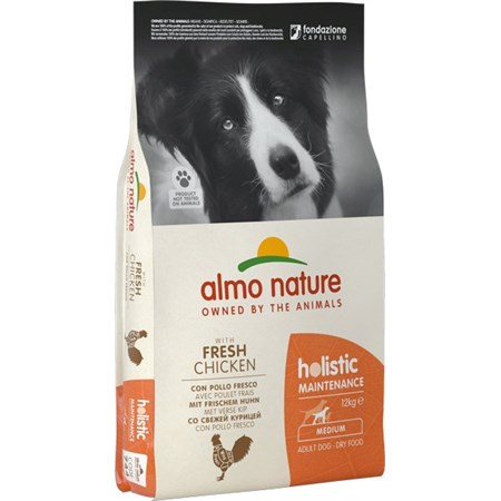 Almo Nature Holistic Medium Adult Dog 12 kg Pollo Fresco per Cani in Cani