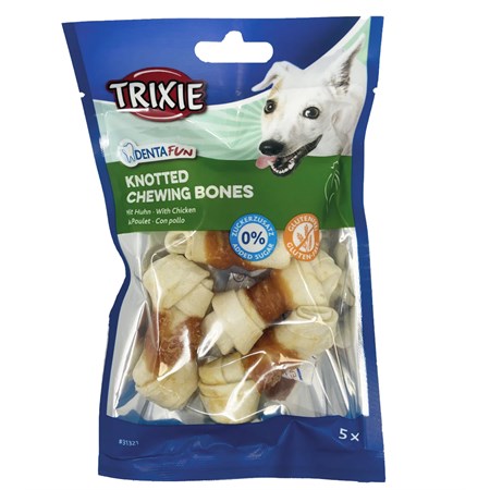 Trixie DENTAfun 5 Ossi Annodati Con Pollo da 5cm 70gr in Cani