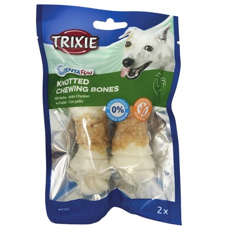 Trixie DENTAfun 2 Ossi Annodati Con Pollo 11cm 70gr in Cani