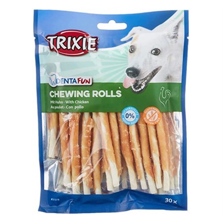 Trixie DENTAfun 30 Rolls Bastoncini con Pollo da 12 cm 240gr in Cani