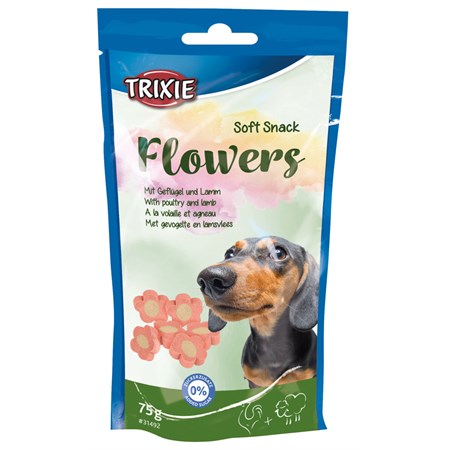 Trixie Soft Snack Flowers con Agnello e Pollo 75 gr Per Cani in Cani