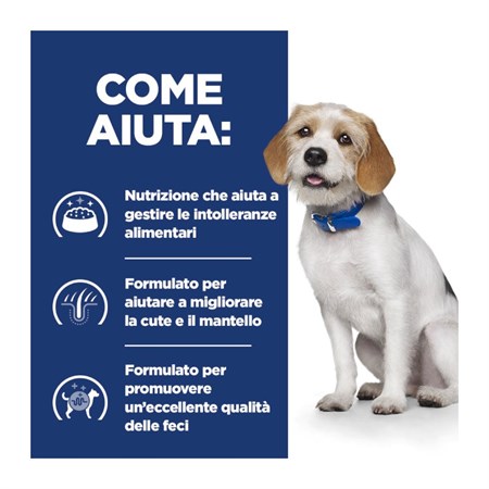 Hill's Prescription Diet Z/D Low Fat 1,5 kg Crocchette Per Cani in Cani