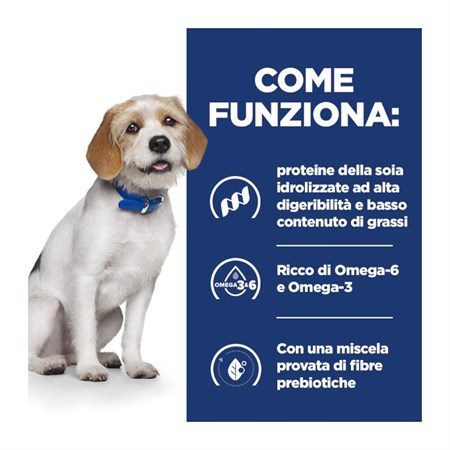 Hill's Prescription Diet Z/D Low Fat 1,5 kg Crocchette Per Cani in Cani