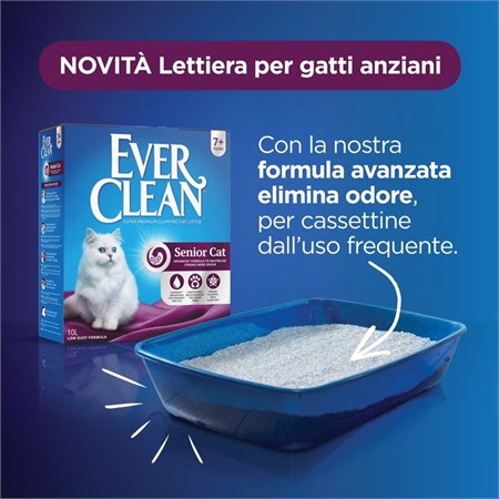 Lettiera Agglomerante Ever Clean Senior 6 lt Per Gatti Anziani in Gatti