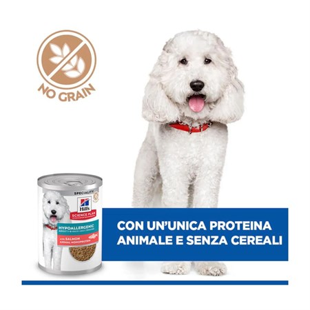 Hill's Science Plan Hypoallergenic Salmone Tonno 363 gr Cibo Umido Per Cani in Cani