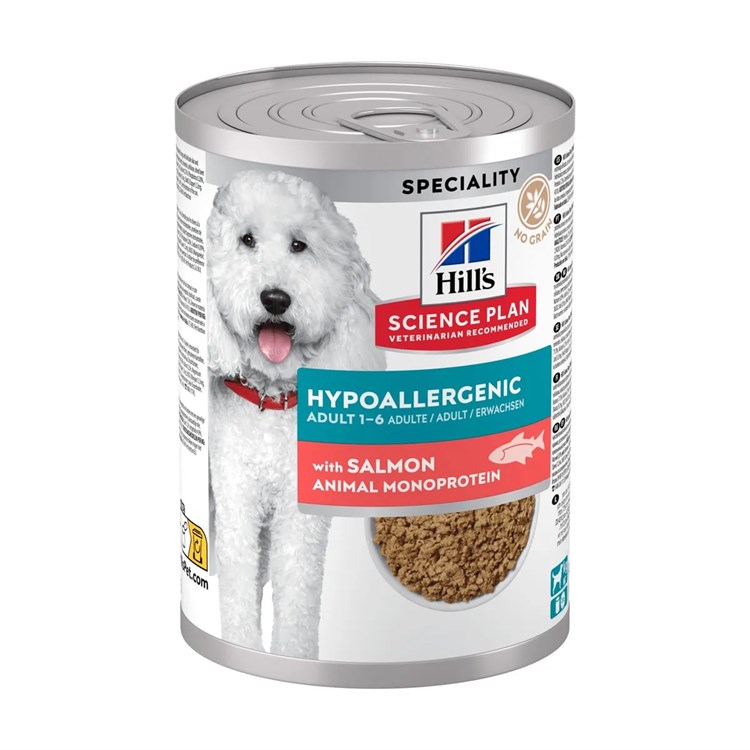 Hill's Science Plan Hypoallergenic Salmone Tonno 363 gr Cibo Umido Per Cani