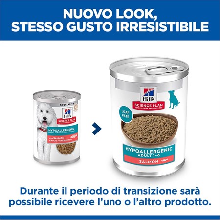 Hill's Science Plan Hypoallergenic Salmone Tonno 363 gr Cibo Umido Per Cani in Cani