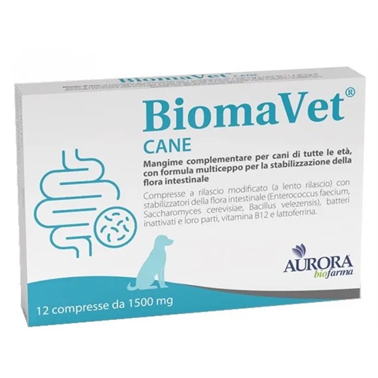 Aurora Biofarma BiomaVet 1500 mg 12 cmp Per Cane