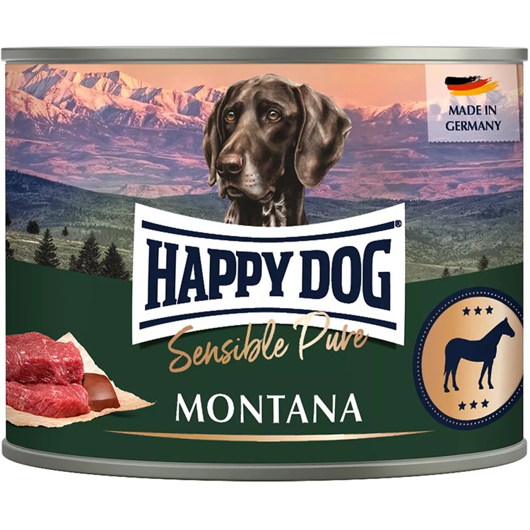 Happy Dog Sensible Montana Cavallo Puro 200 gr Cibo Umido Per Cani