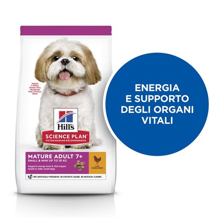 Hill's Science Plan Small Mini Mature 7+ con Pollo 6 kg Crocchette Per Cane in Cani