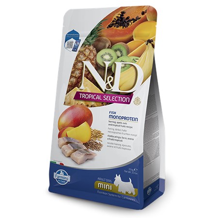 Farmina ND Tropical Monoprotein Mini Aringa 1,5 kg Cibo Per Cani in Cani