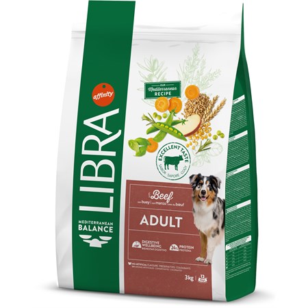 Libra Dog Adult Medium/Maxi Manzo 3kg in Cani