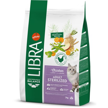 Libra Cat Adult Sterilized Pollo 3kg in Gatti