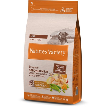 Nature's Variety Dog No Grain Adult Mini Pollo 1,5kg in Cani