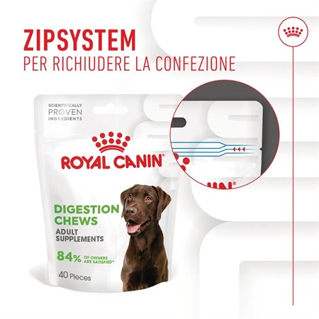 Royal Canin Digestion Adult Chews Supplement 160 gr Snack Per Cani in Cani