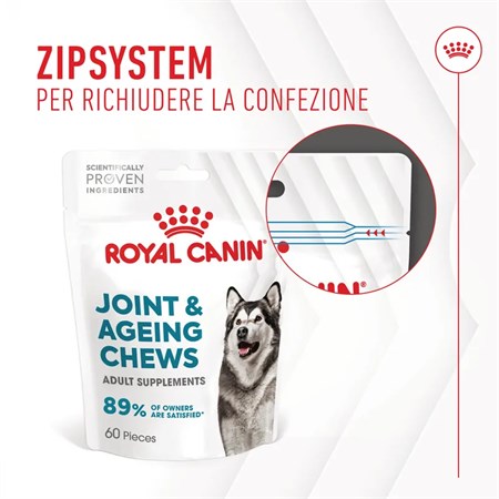 Royal Canin Joint Ageing Chews Supplement 240 gr Snack Per Cani in Cani