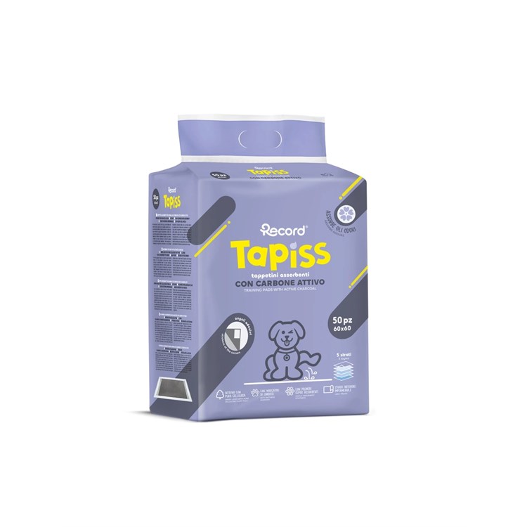 Record Tapiss 200 Tappetini Assorbenti Carbone Attivo 60 x 60