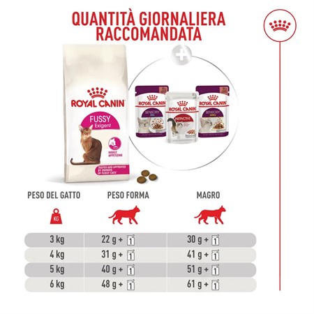 Royal Canin Fussy Exigent 4 Kg Crocchette Per Gatto in Gatti