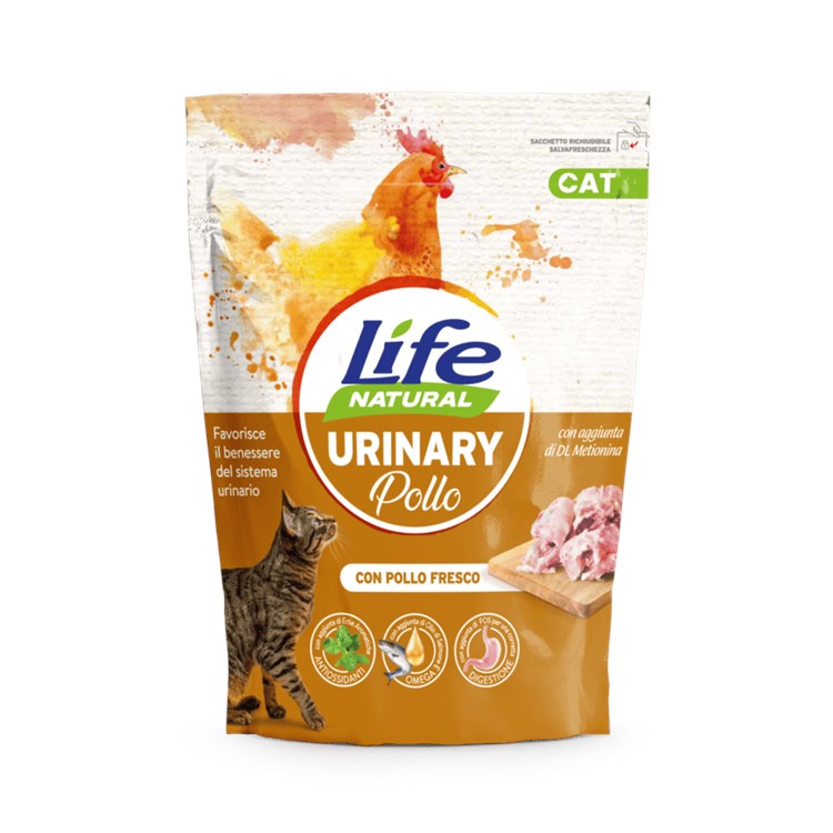 Life Cat Natural Crocchette Urinary Pollo 800 Gr Gatto