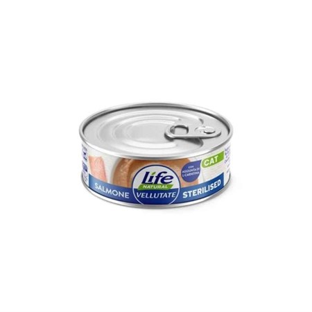 Life Cat Natural Vellutate Sterilizzato Salmone 70gr Scatoletta Gatti in Gatti