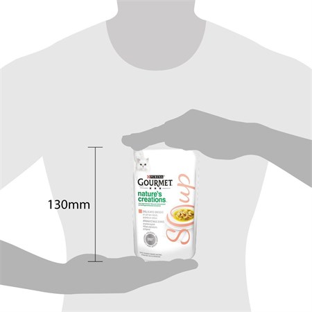 GOURMET Nature's Creations Soup Salmone Verdure 40 gr Bustina Gatti in Gatti