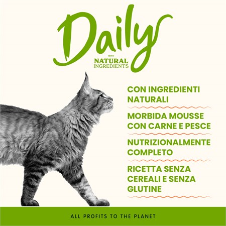 Almo Nature Daily Mousse Salmone 380 gr Umido Per Gatti in Gatti